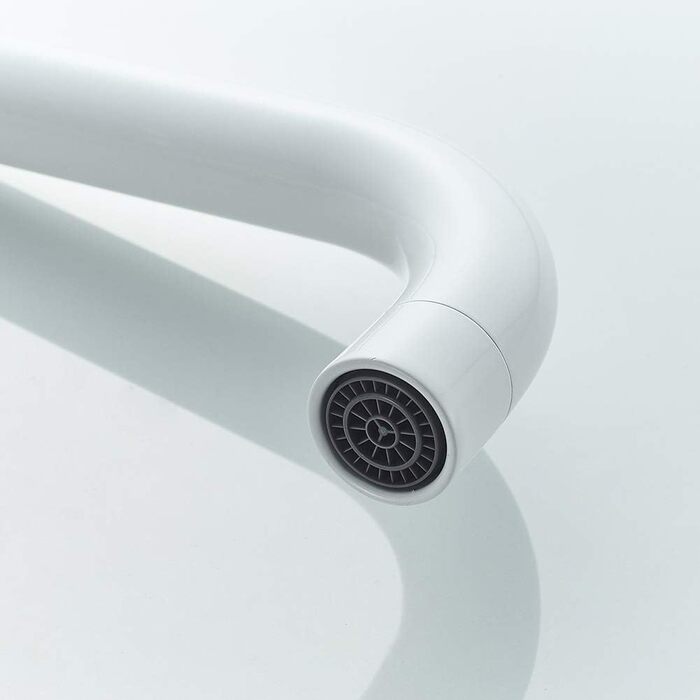 Кухонний змішувач IBERGRIF M22105A, однолеверний, матовий, білий