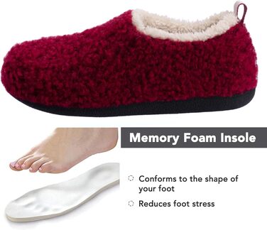 Домашні тапочки RockDove Nomad для жінок з піною, що формується, 40.5/41.5 EU, червоні