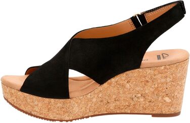 Босоніжки Clarks Annadel Eirwyn на підборах, чорні, нубук, 40 EU
