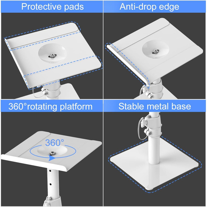 Підставка для колонок Suptek, 2 шт., чорний колір, SDM003MB (SDM001TW)