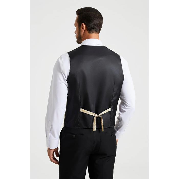 Костюм для чоловіків Enision: жилет, краватка, нагрудна хустинка. Набір для весілля, вечірки, ділових зустрічей. Розміри XS-6X, колір: морський/шампань