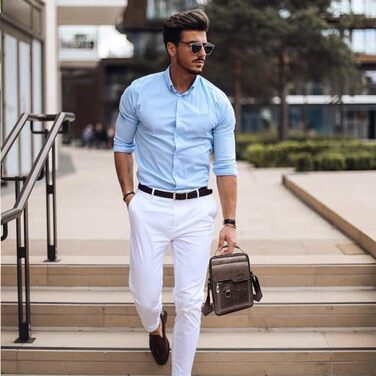 Чоловіча сумка через плече ANPTER: шкіряна, вінтажна, месенджер, через плече, для телефону (колір: коричневий)