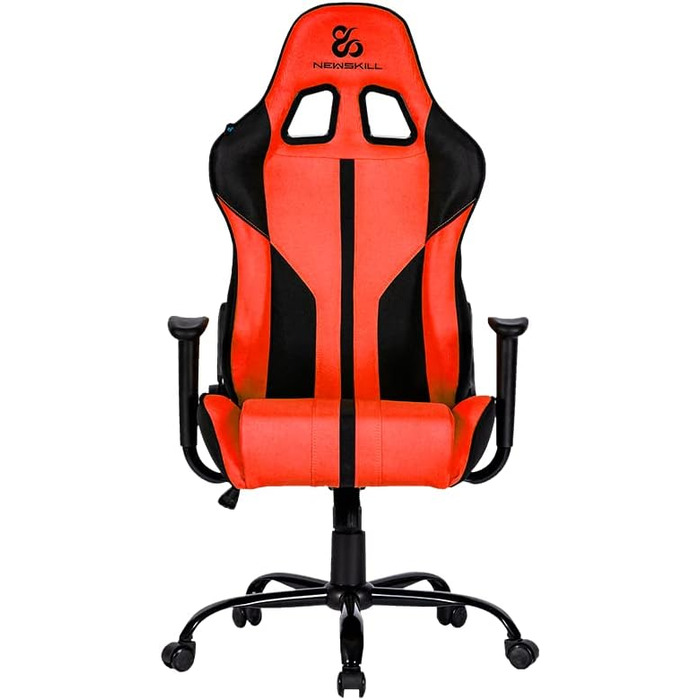 Ігрове крісло Newskill Horus Zephyr, ергономічне, тканинне, нахил 180°, 9 кольорів, червоне