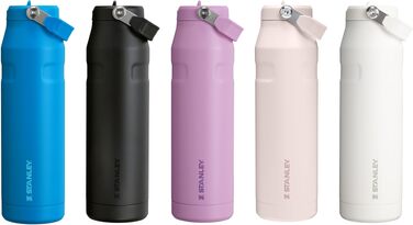 Термопляшка Stanley 1913 Flip Straw 1.06L Frost — герметична пляшка зі соломинкою, сталева, BPA-free