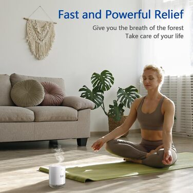 Зволожувач повітря Mini USB з LED-підсвіткою та регулюванням, для спальні, кімнати дитини, офісу, немовлят (зелений)