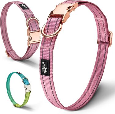 Водонепроникний нашийник для собак Leuchthal — регульований, 40-65 см, світловідбиваючий замок, флуоресцентна нитка