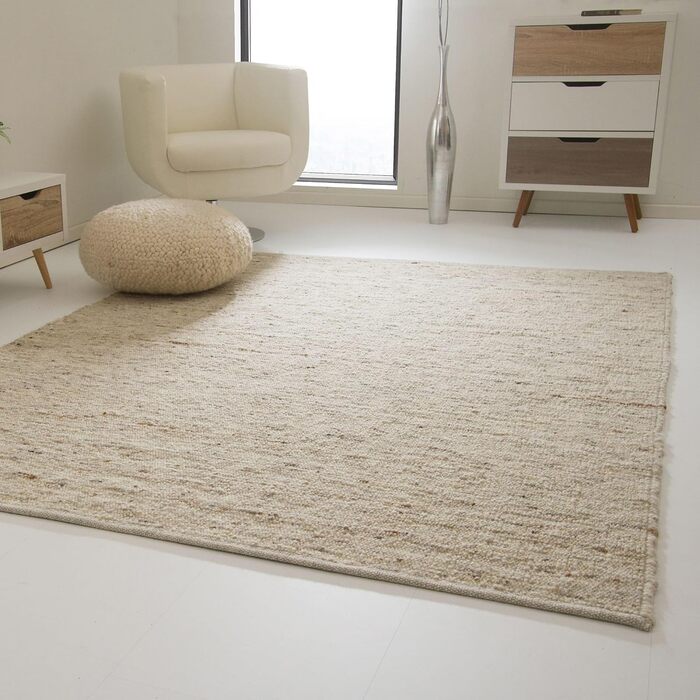 Килим Steffensmeier Landshut ручної роботи з 100% вовни, натуральний, 250x290 см