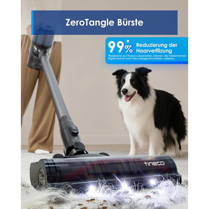 Бездротовий пилосос Tineco Pure ONE S30: 150AW, до 65 хв роботи, ZeroTangle-щітка, LED-підсвітка, для твердих поверхонь