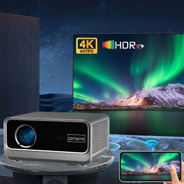 Проектор Zenwire Full HD 1920x1080 LED з WiFi та Android, підтримка 4K