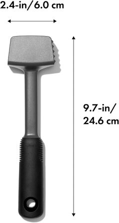 Відбійний молоток OXO Good Grips з нержавіючою сталлю, для м'яса, миється в посудомийній машині