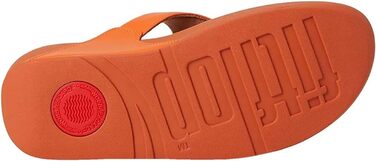 Сандалії жіночі Fitflop Lulu з шкіри, з підтримкою пальців, помаранчевий (37 EU)