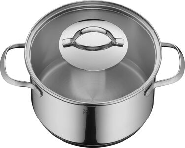 Каструля WMF Provence Plus 16 см без кришки, 1.4 л, з нержавіючої сталі Cromargan, без покриття, для плити та духовки