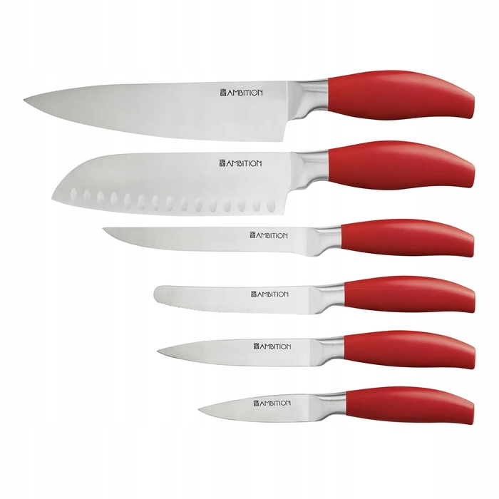 Набір ножів у підставці Ambition OMBRE, 6 предметів