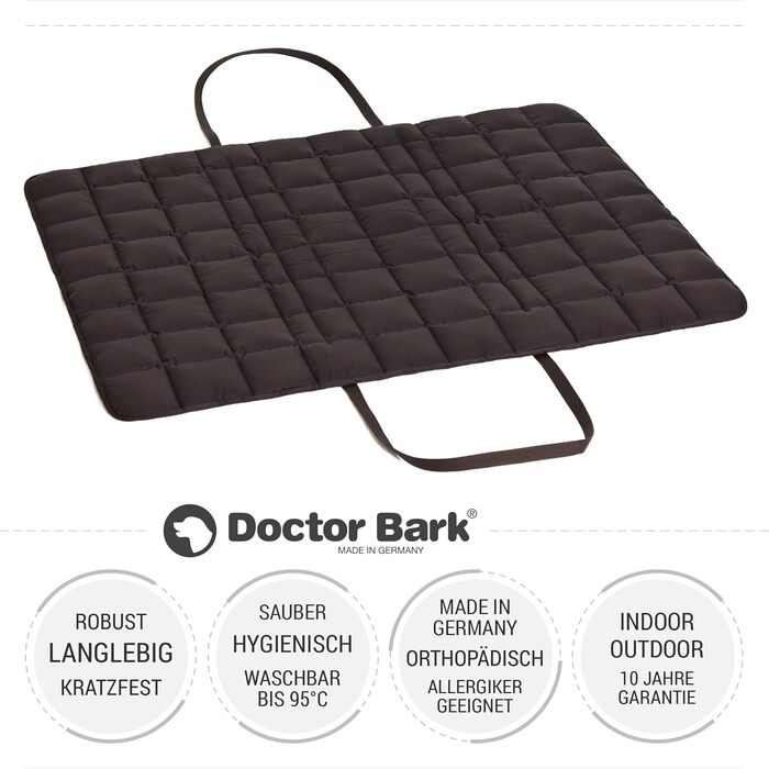 Сумка для подорожей з собакою Doctor Bark: зручна сумка-подушка, підходить для алергіків, великий розмір, коричнева