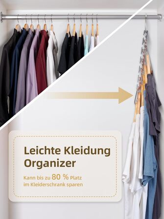 Набір з 4 металевих вішалок HOUSE DAY: економія місця, неслизьке покриття, для шафи, організація простору, ідеально як подарунок