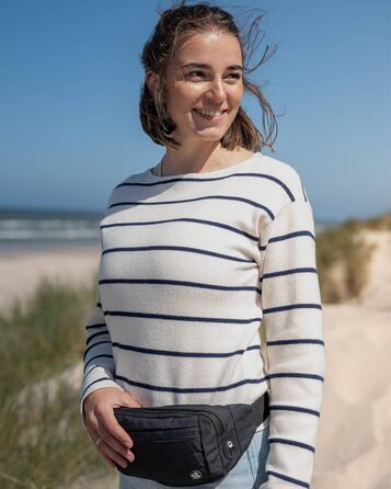 Вотерфлай: Поясна сумка на пояс для чоловіків та жінок. Спортивна сумка-чохол на стегно, ідеальна для подорожей, прогулянок з собакою та активного відпочинку на природі. Чорна, з регульованим ремінцем.