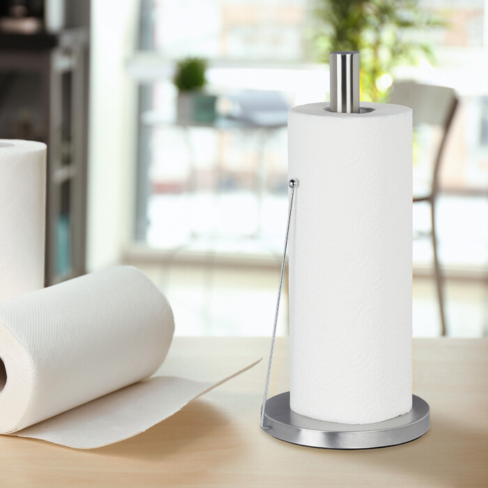Relaxdays Stainless Steel Standing Kitchen Towel Holder