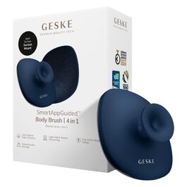 Силіконова щітка для тіла GESKE Body Brush 4 в 1 для глибокого очищення та масажу, Midnight