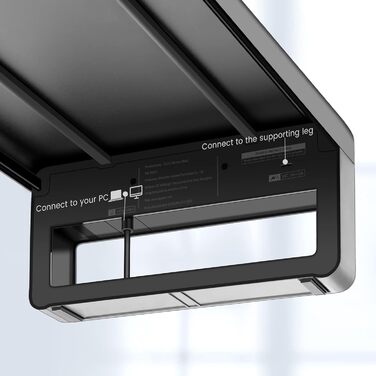 Підставка для 2 моніторів VAYDEER з 4 USB-портами, алюмінієва, для PC та ноутбуків (до 32 дюймів), чорна