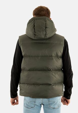 Жилет Tommy Jeans чоловічий Essential Down Vest з капюшоном, колір Green (Pewter Green)