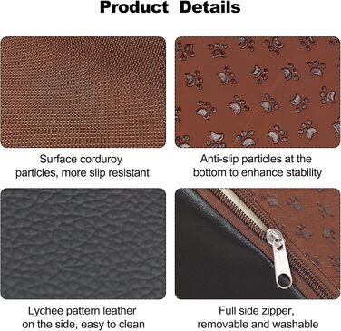 Сходинки для домашніх тварин Galatée знімні, чорного кольору, 3 ступені, знімний чохол на блискавці, губка високої щільності