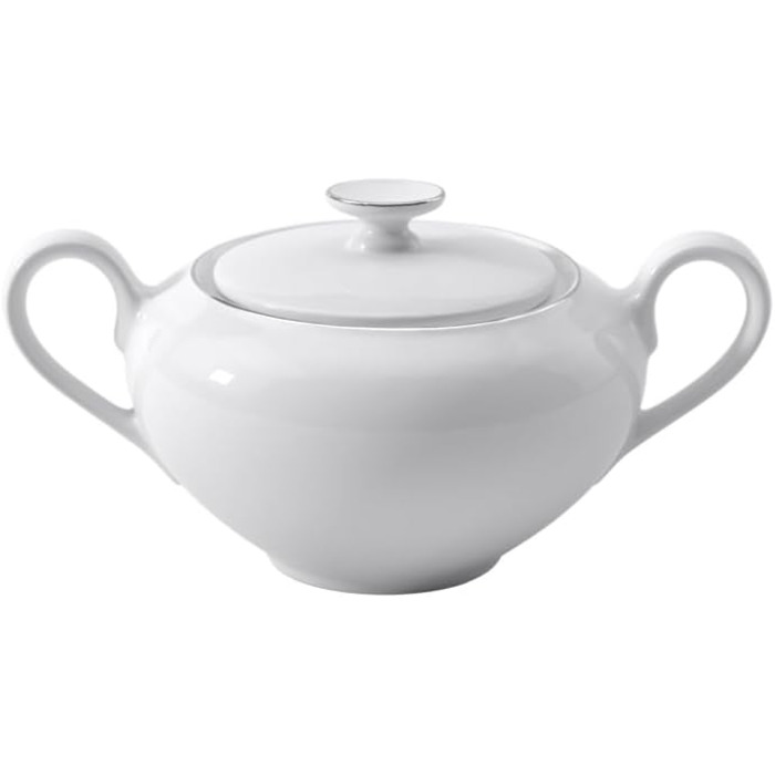 Villeroy & Boch 10-4636-0960 Anmut Platinum No. 1 Sugar/Jam Pot, Porcelain