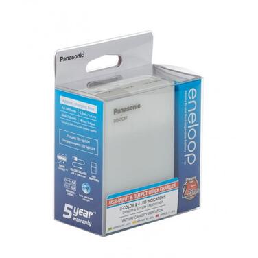 Зарядний пристрій Eneloop USB з функцією Power Bank BQ-CC87 + 4 акумулятори AA