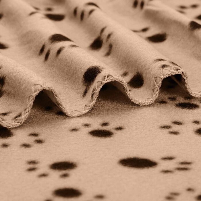 М'яка флісова підстилка для собак та котів Nobleza, 75 x 75 см, бежева