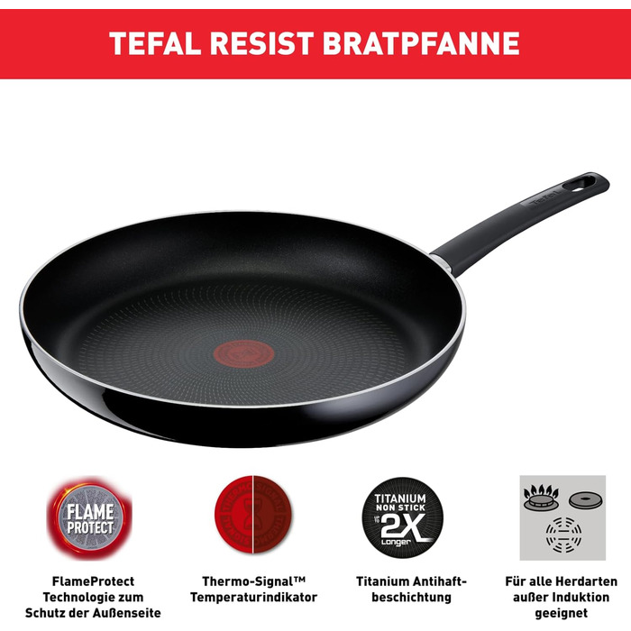 Сковорода Tefal Resist 20 см з антипригарним покриттям та індикатором нагріву