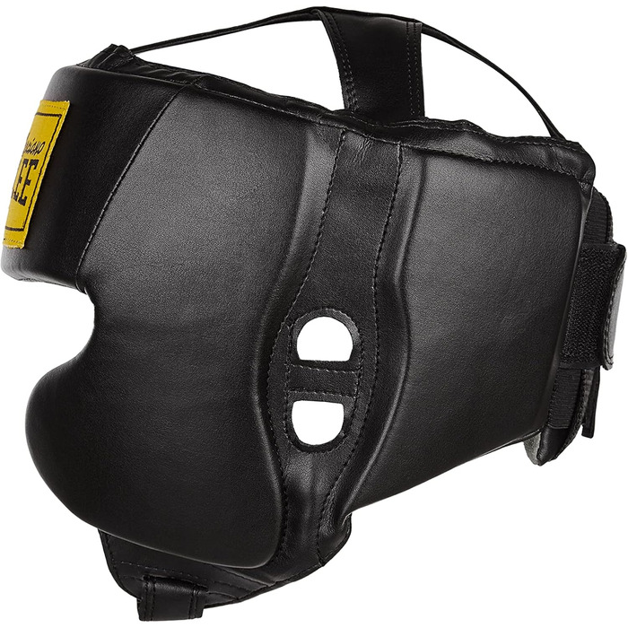 Benlee Mike Faux Leather Headguard (L-XL, Black) - Motorcycle & Boxing Head Protection