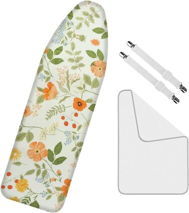 Покриття для прасувальної дошки Philorn 120x40 см для парогенератора, з тепловим відбиттям та функцією швидкої прасування, з сіткою та гумкою, підходить для прасувальних дошок 38-45 см x 130-140 см (світло-зелений)