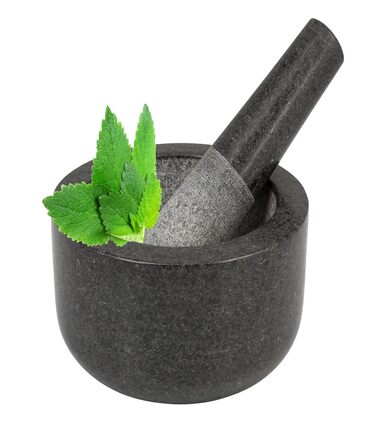 Гранітний ступка з товкачиком Smart-Planet - ступка для спецій, песто та трав, Ø 8,5 см