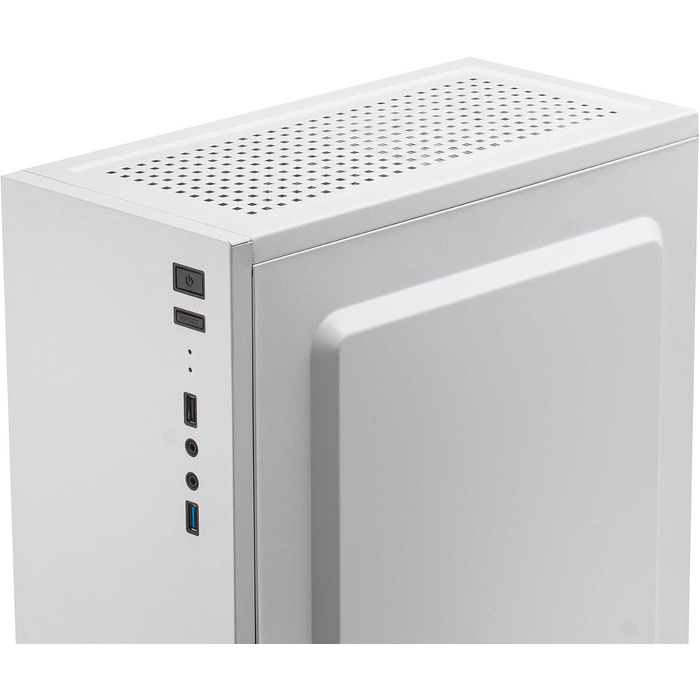 Корпус для ПК Mars Gaming MC300P MicroATX, білий, загартоване скло, Mesh-панель, 3x FRGB вентилятори