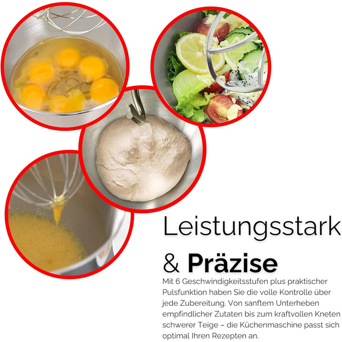 Електрична кухонна машина: міксер, тістоміс, планетарний міксер 4.5 л з пульсатором