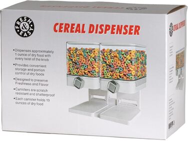 Диспенсер для мюслі, cornflakes та інших круп United Entertainment Luxury - чорний, 34x16.5x31x5 см