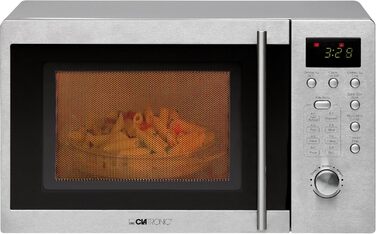 Мікрохвильова піч Clatronic® з грилем, 1000 Вт, вбудована, 20 л, 8 програм, з поворотним столом, MWG 778 U