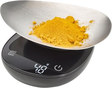 CASO FinoCompact Kitchen Scale - Battery-Free Kinetic Energy Scale - 5kg Capacity, 1g Increments - Testsieger