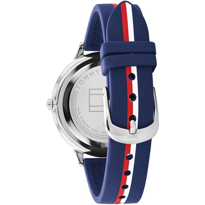 Жіночий аналоговий кварцовий годинник Tommy Hilfiger з синім силіконовим ремінцем — 1782499