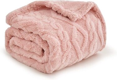 MIULEE Деки для собак 70x100 см, м'яка ковдра для тварин, флісова підстилка для собак, котів, кроликів, рожева, середній розмір (70*100 см)