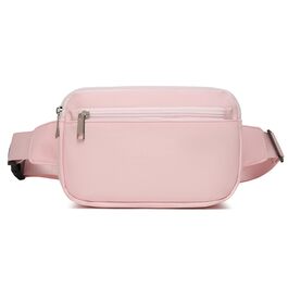 Жіноча бананка на пояс, чоловіча поясна сумка, бананка на стегно, спортивна сумка з регульованим ремінцем та блискавкою, велика кишеня для телефону, для спорту, бігу, подорожей, водіння, походів (колір: коричневий, рожевий)