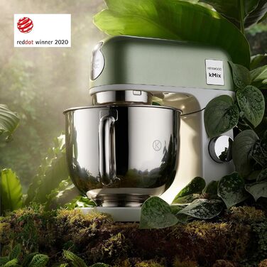 Кухонна машина Kenwood kMix Editions KMX760BC, 1000 Вт, чаша 5 л з нержавіючої сталі, набір для кондитера, зелений металік