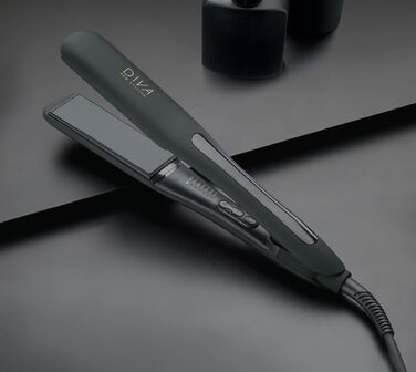 Diva Pro Styling Wide Digital Styler - Extra Wide Ceramic Plates - Even Heat Distribution - 3m Cord, Black