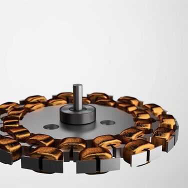 Вентилятор стельовий Cecotec Energysilence Aero 580, чорний/горіх, 3 лопаті