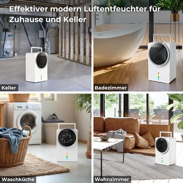 Електричний осушувач повітря Climative ION 12L/24h з Wi-Fi та очищувачем повітря для дому, квартири, ванної кімнати. Захист від вологи та плісняви до 20 м² (Adso)