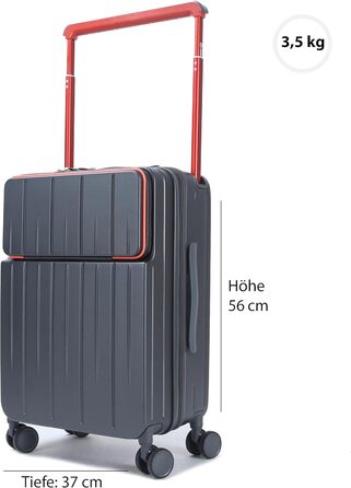 Тролей для подорожей Gorilla Hartschalen з відділенням для ноутбука та TSA замком (сірий)