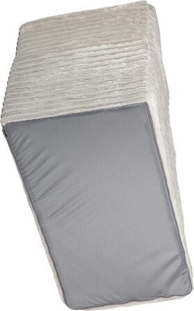 Сходинка для собак та котів Boutique Zoo | 50 см | 3 сходинки | М'який велюр | Сірий колір