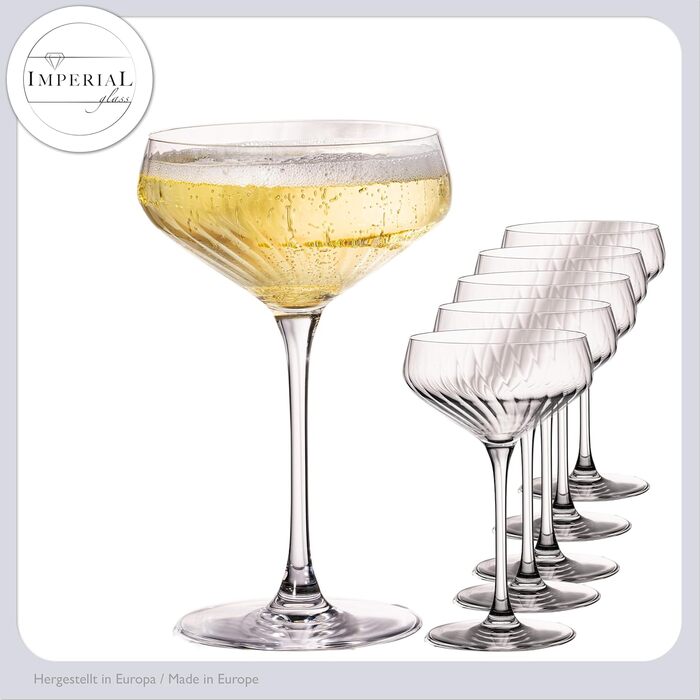 Набір з 6 келихів для білого вина 'London' 460мл, кристалічне скло, келихи для Різлінг, 6 штук