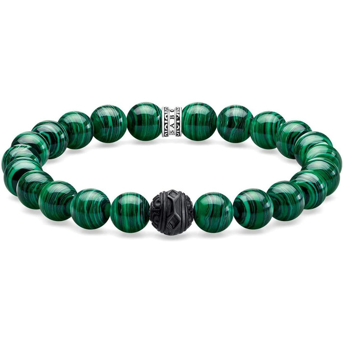 Браслет THOMAS SABO Чорний Кіт, срібло 925 проби, емаль, 19 см