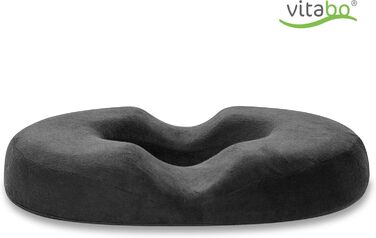 Vitabo Coccyx Cushion | Seat Ring in O-Shape | Seat Donut with Soft Cover