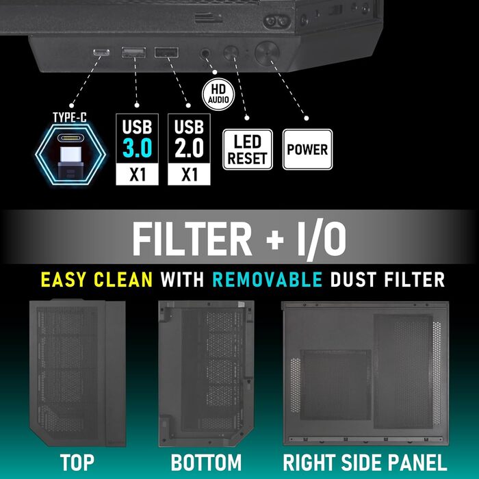 Корпус ПК BitFenix CETO Premium Edition Mid Tower (T10 Black)